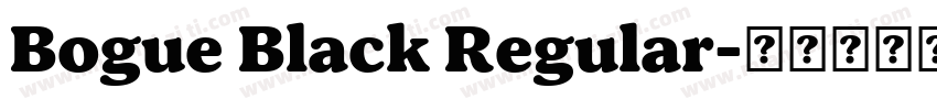 Bogue Black Regular字体转换
